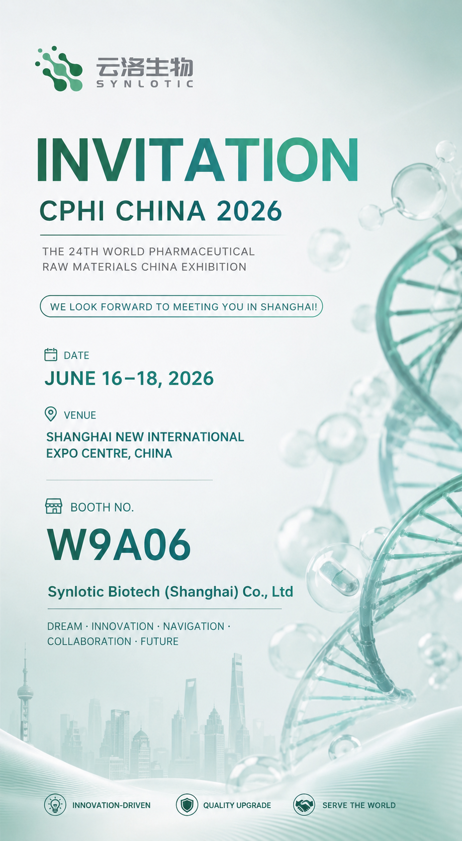 Bli med Synlotic Biotech på CPHI China 2026
